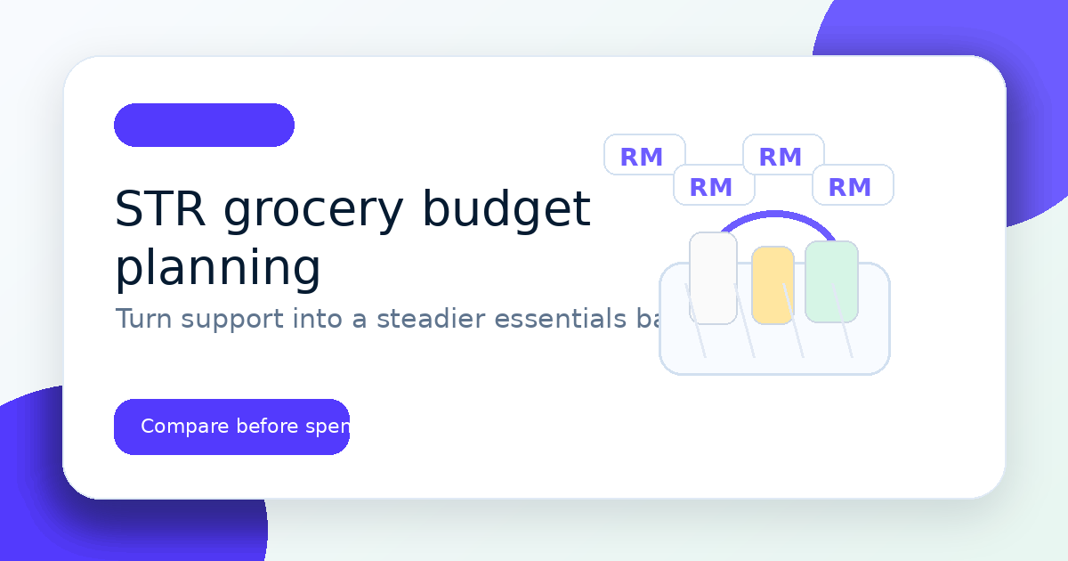 What is STR and how can it help with groceries in Malaysia? illustration